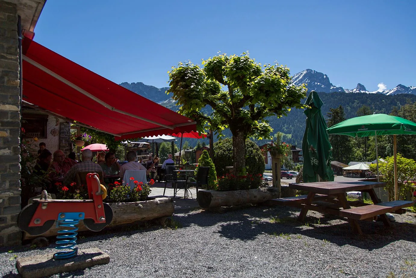 Terrasse ensoleillée